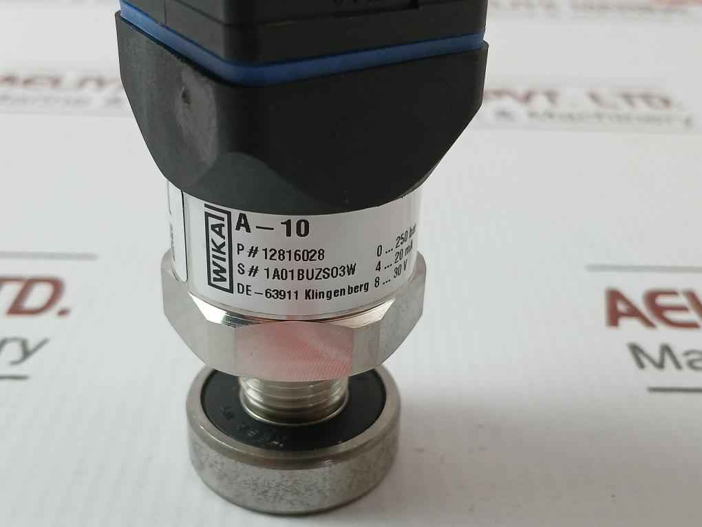 Wika Pressure Transmitter 0..250 Bar 4..20 Ma Part No: 12816028