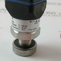 Wika Pressure Transmitter 0..250 Bar 4..20 Ma Part No: 12816028