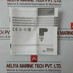 Wika Pressure Transmitter 0..250 Bar 4..20 Ma Part No: 12816028