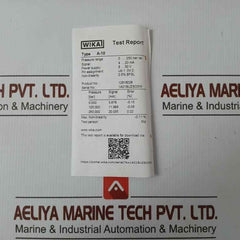 Wika Pressure Transmitter 0..250 Bar 4..20 Ma Part No: 12816028