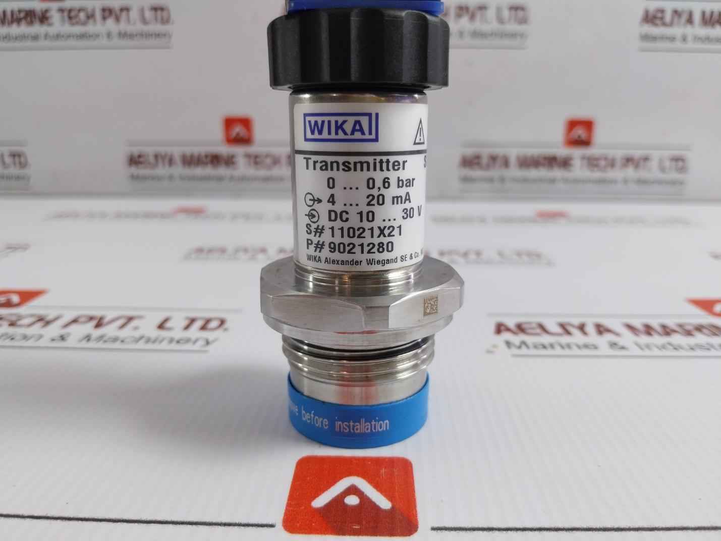 Wika Pressure Transmitter 4-20 Ma 0 To 0,6 Bar S-11