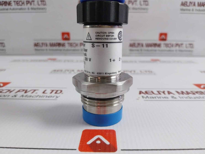 Wika Pressure Transmitter 4-20 Ma 0 To 0,6 Bar S-11