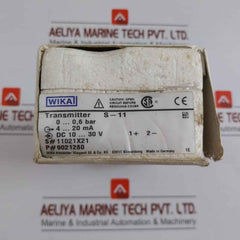Wika Pressure Transmitter 4-20 Ma 0 To 0,6 Bar S-11
