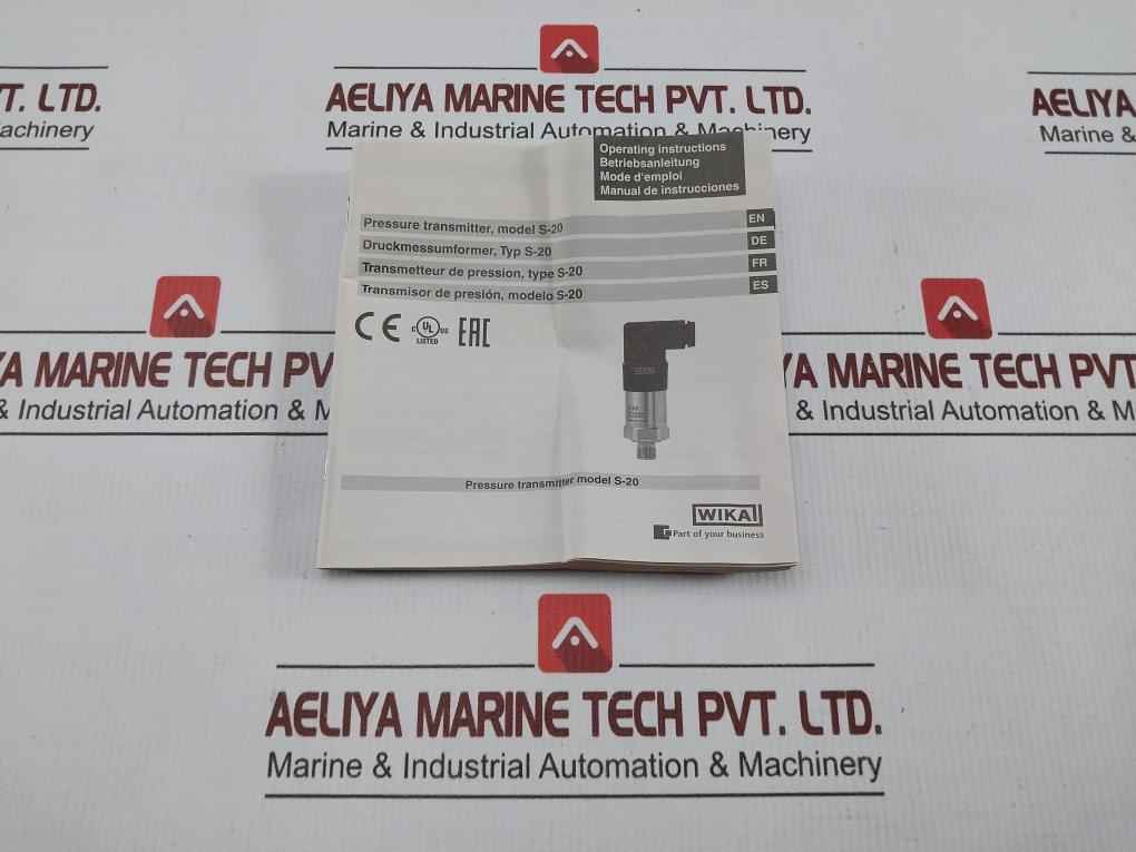 Wika Pressure Transmitter 4-20 Ma S-20
