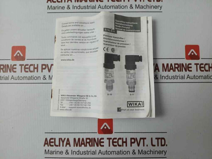 Wika Pressure Transmitter 9800409, 0..4 Bar