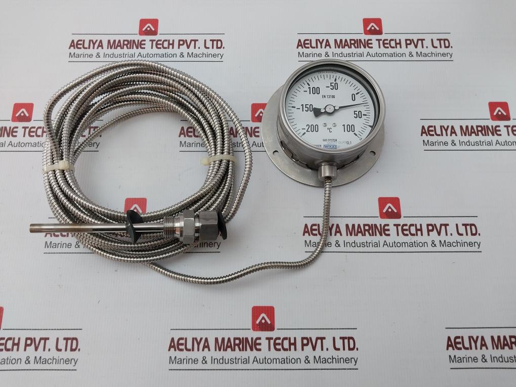 Wika Remote Reading Temperature Gauge With Capillary En 13190