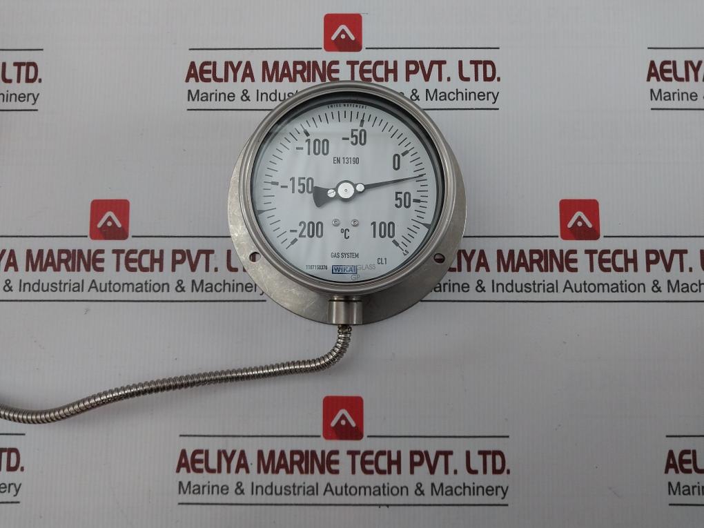 Wika Remote Reading Temperature Gauge With Capillary En 13190