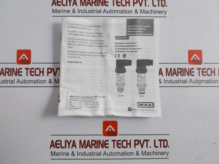 Wika Pressure Transmitter 0-600Bar S-10
