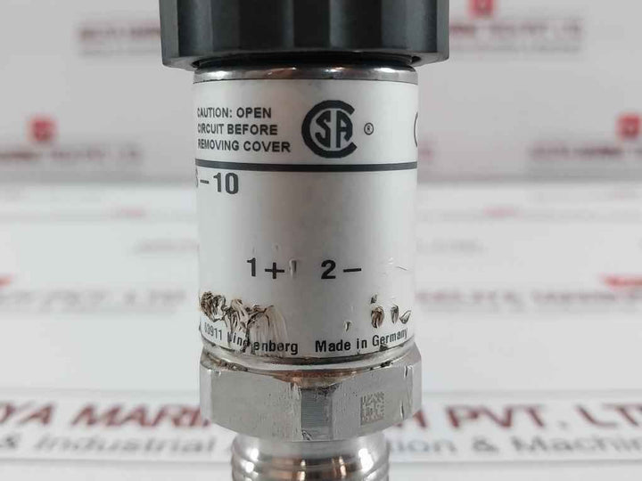 Wika S-10 25 Bar 4–20 Ma Pressure Transmitter 9021329 Dc 10–30 V