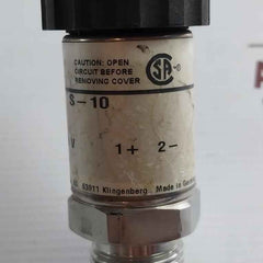 Wika S-10 Pressure Transmitter 9013555 10-30V Dc 4-20 Ma