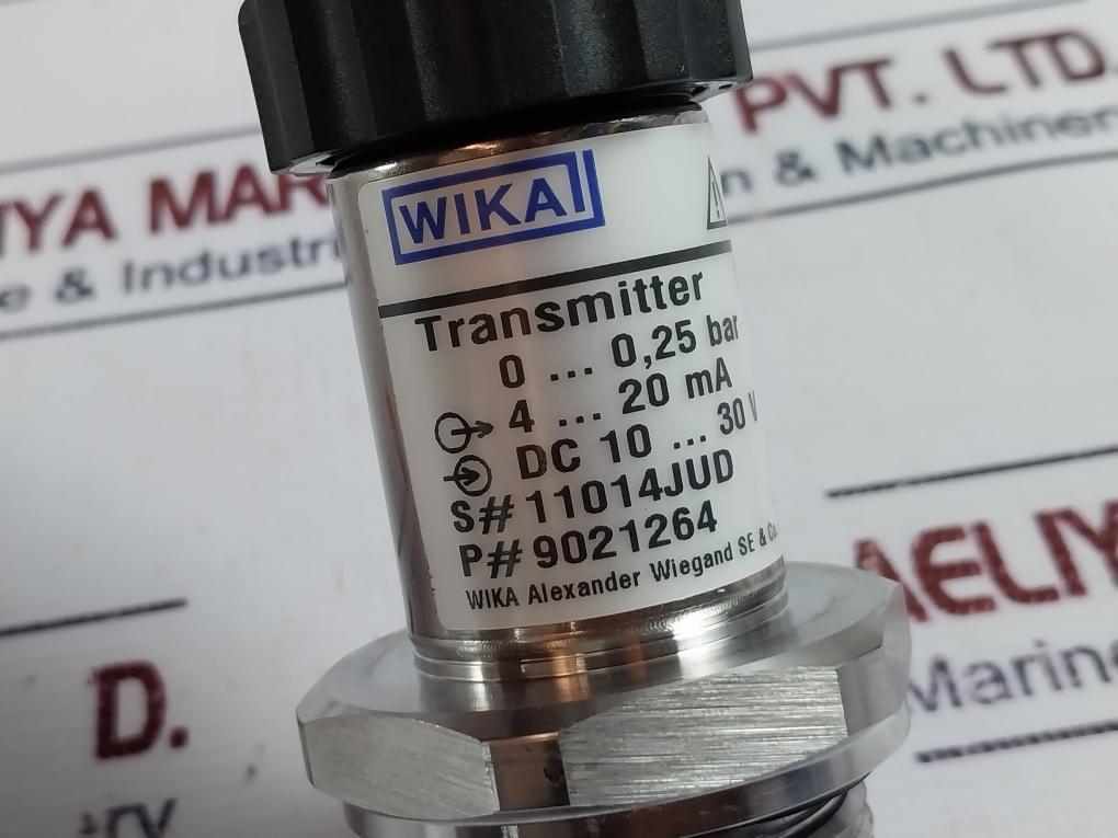 Wika S-11 9021264 Flush Pressure Transmitter 0…0,25 Bar 4…20 Ma