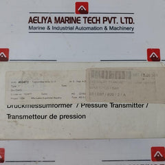Wika S-11 9021299 Flush Pressure Transmitter 0…1 Bar