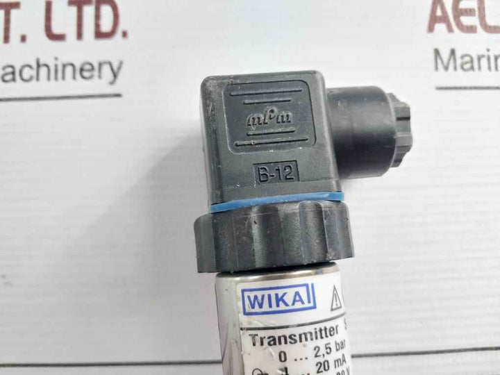 Wika S-11 Flush Pressure Sensor 9021310 10-30V Dc 4-20 Ma