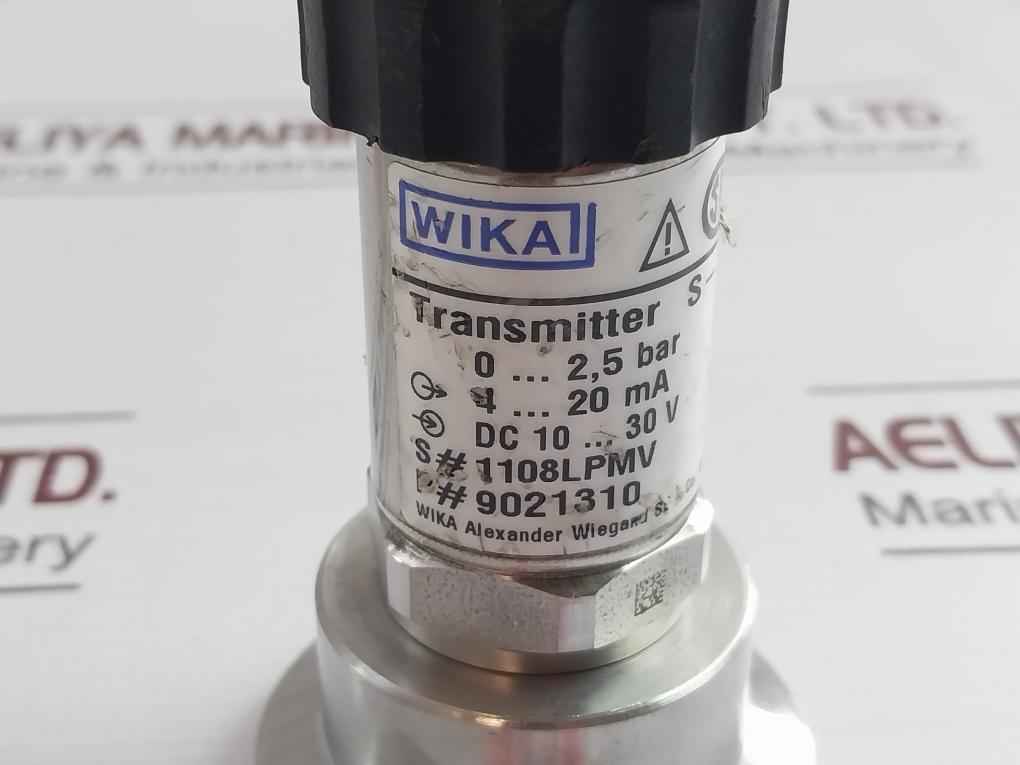 Wika S-11 Flush Pressure Sensor 9021310 10-30V Dc 4-20 Ma