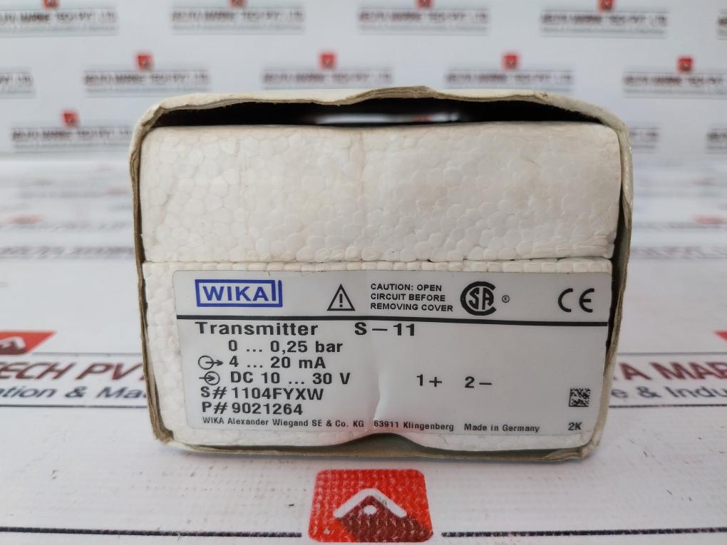 Wika S-11 Pressure Transmitter 9021264