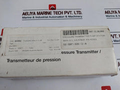 Wika S-11 Pressure Transmitter Pump Station 4-20 Ma