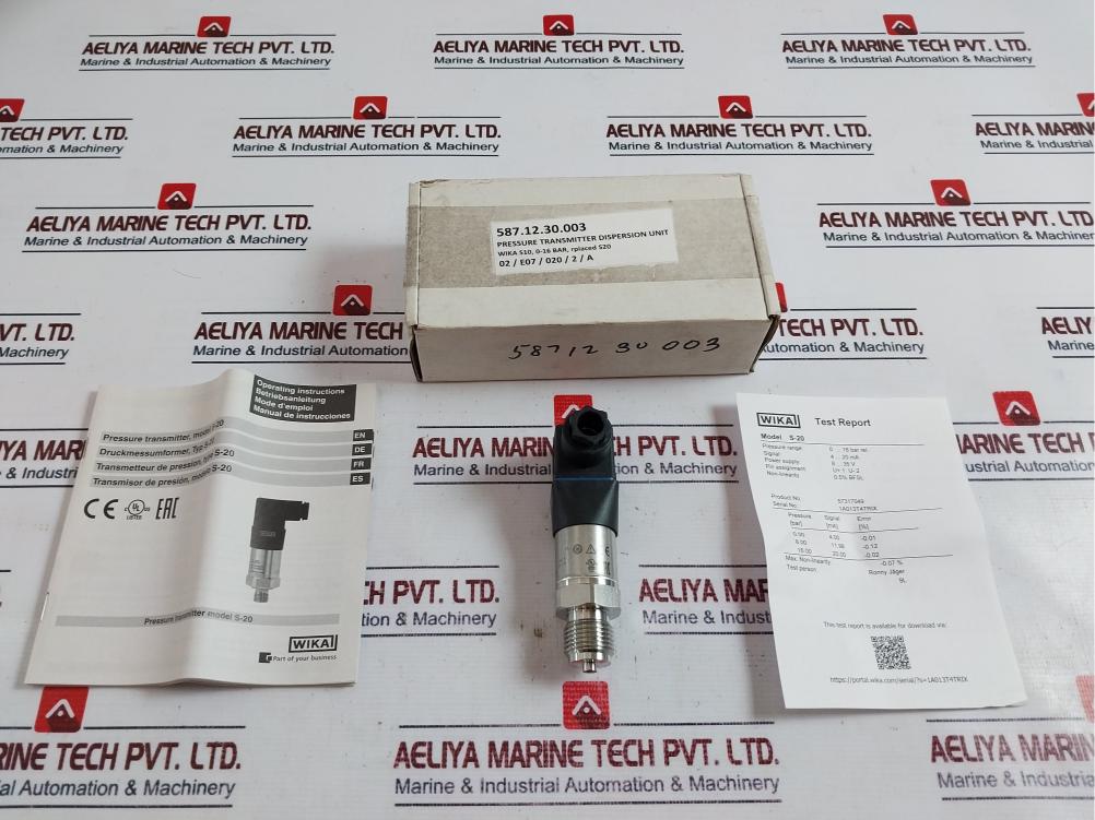 Wika S-20 Pressure Transmitter Dispersion Unit