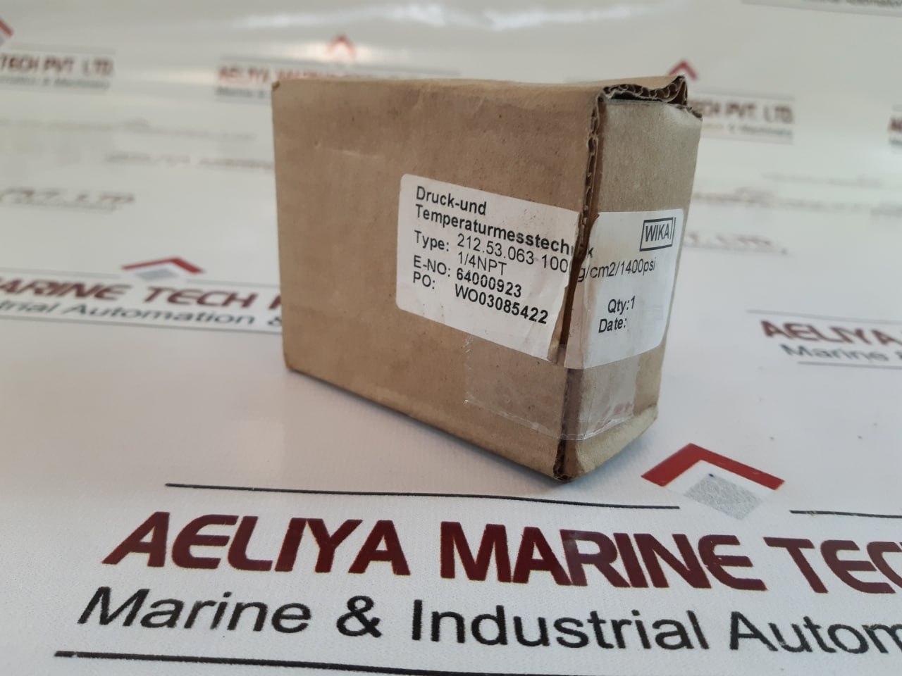 Wika 212.53.063 0-1400 Psi 0-100 Kg/Cm2 Pressure Gauge