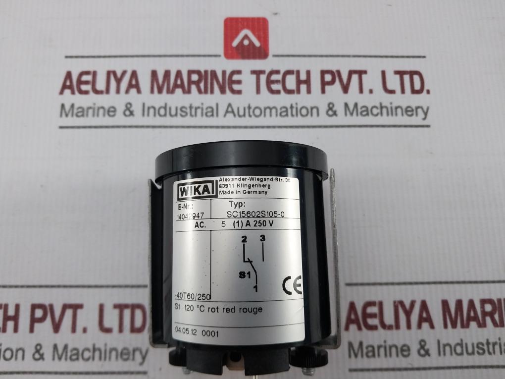 Wika Sc15602S105-0 Expansion Thermometer W/ Microswitch -40 T 60/250 0-250°C