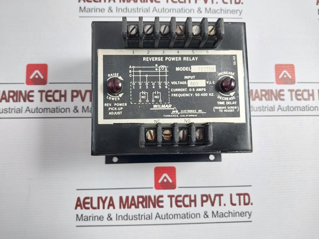 Wilmar 723Tdx Reverse Power Relay 460 V 50-400 Hz