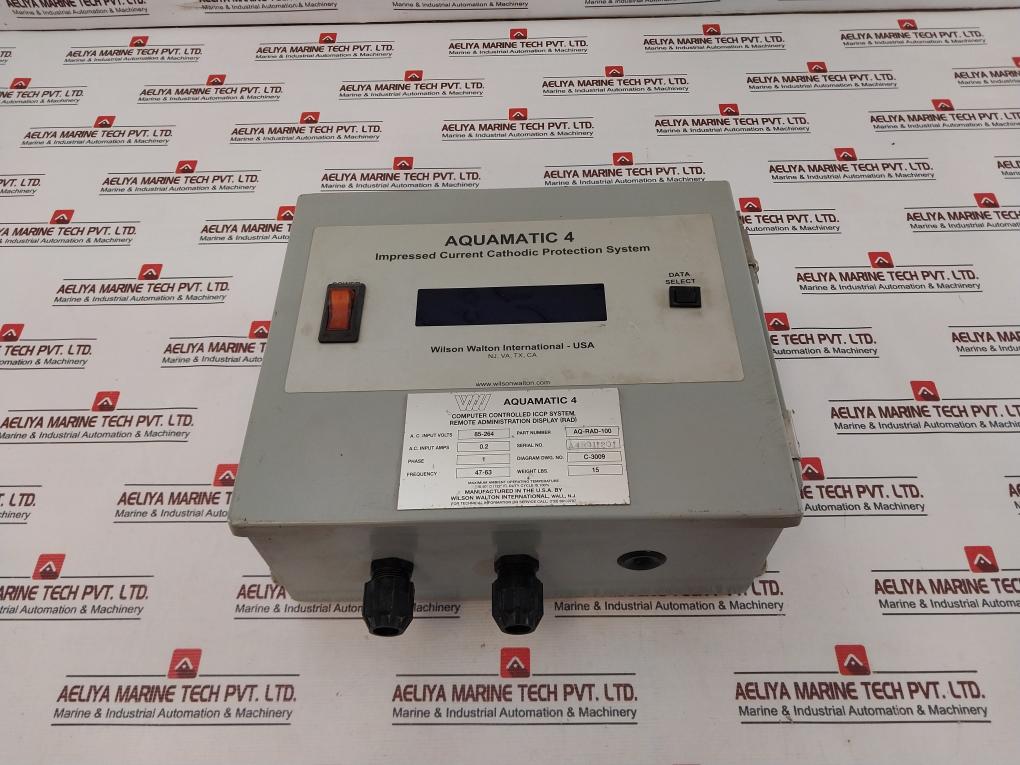 Wilson Walton Aq-rad-100 Impressed Current Cathodic Protection System 47-63Hz