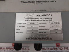 Wilson Walton Aq-rad-100 Impressed Current Cathodic Protection System 47-63Hz 100-240V
