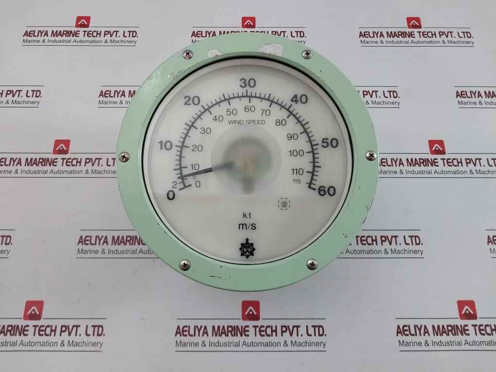 Wind Speed Indicator Fl200Sel Osaka Nunotani Seiki  0-60 M/S,0-115 Kt