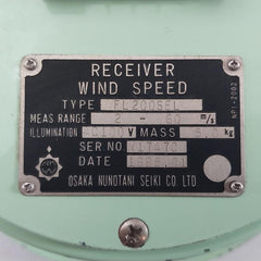 Wind Speed Indicator Fl200Sel Osaka Nunotani Seiki  0-60 M/S,0-115 Kt