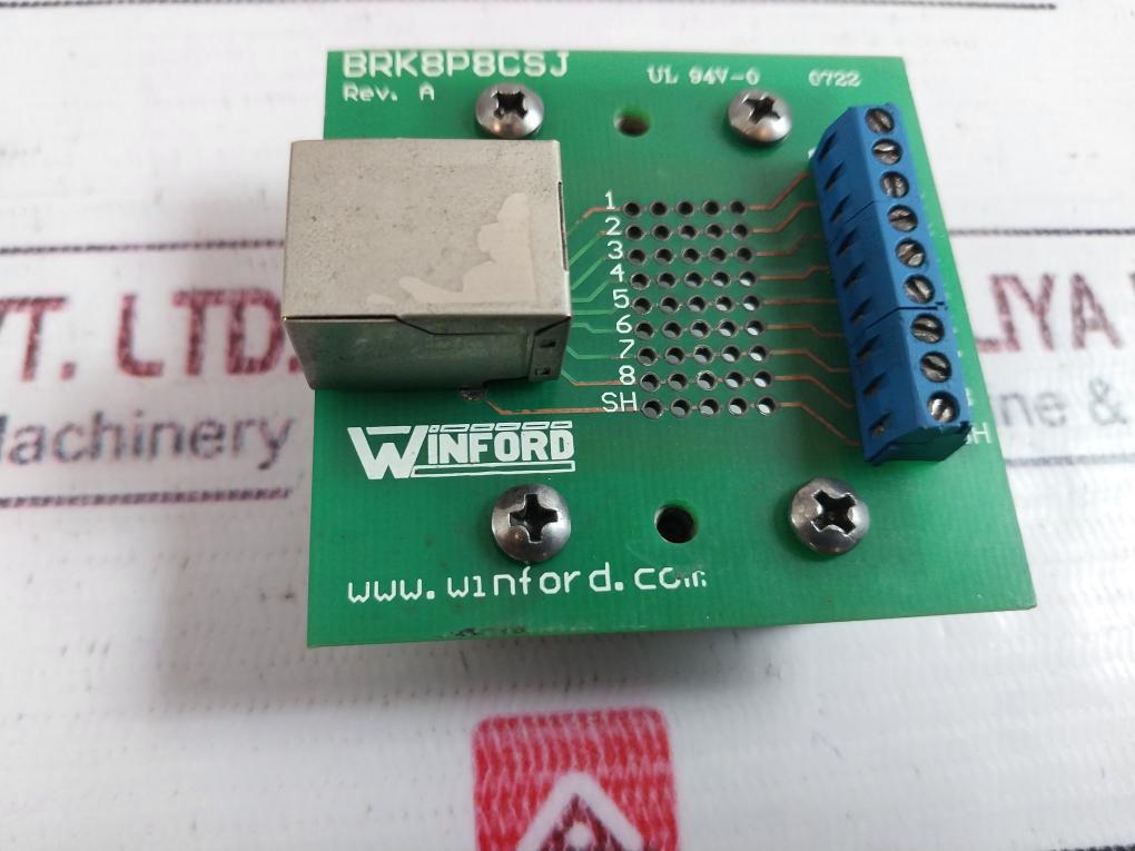 Winford Brk8P8Csj Breakout Board Ul 94V-0