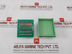 Winshe 10 Way Terminal Diode Card With Dinkle Din Rail Mount Base Rev 01