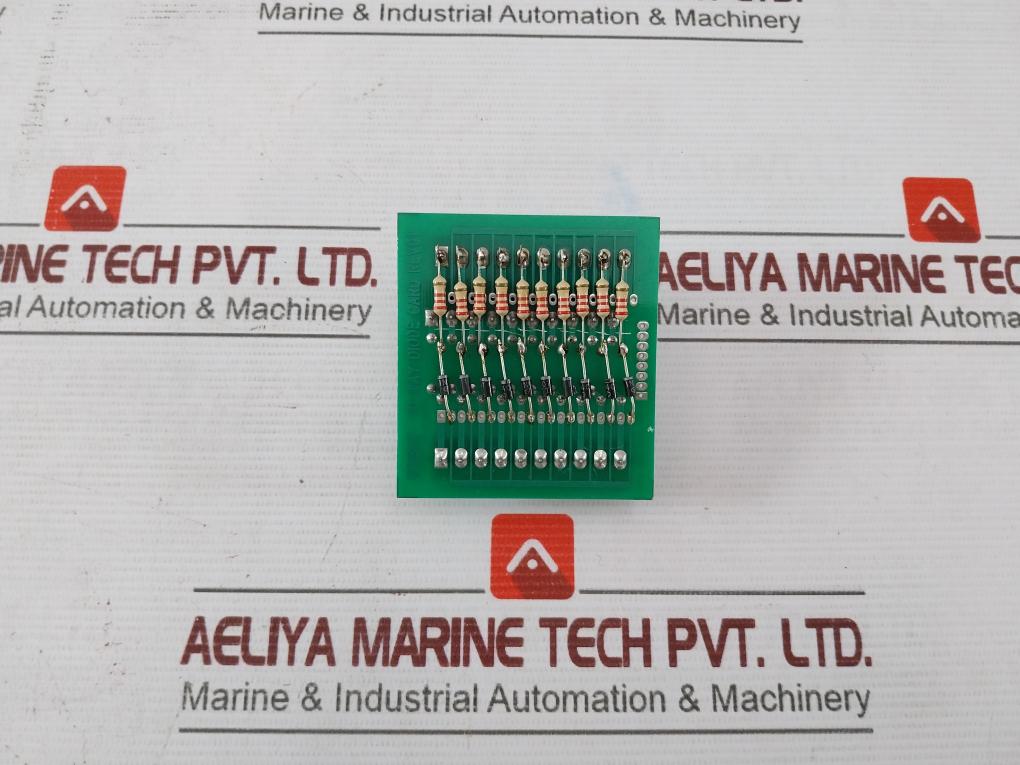 Winshe 10 Way Terminal Diode Card With Dinkle Din Rail Mount Base Rev 01