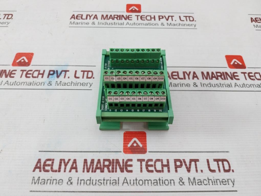 Winshe 10 Way Terminal Diode Card With Dinkle Din Rail Mount Base Rev 01