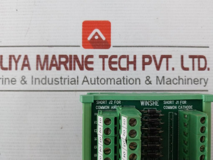 Winshe 10 Way Terminal Diode Card With Dinkle Din Rail Mount Base Rev 01