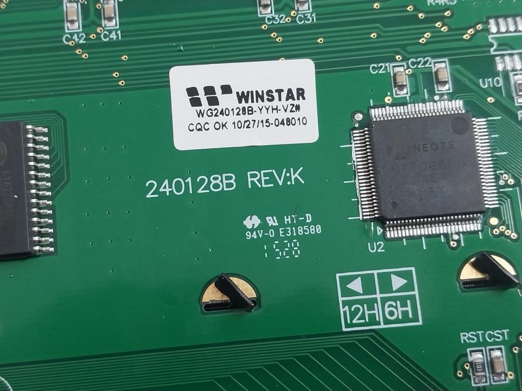 Winstar Wg240128B-yyh-vz Graphic Lcd Module Rev K 94V-0