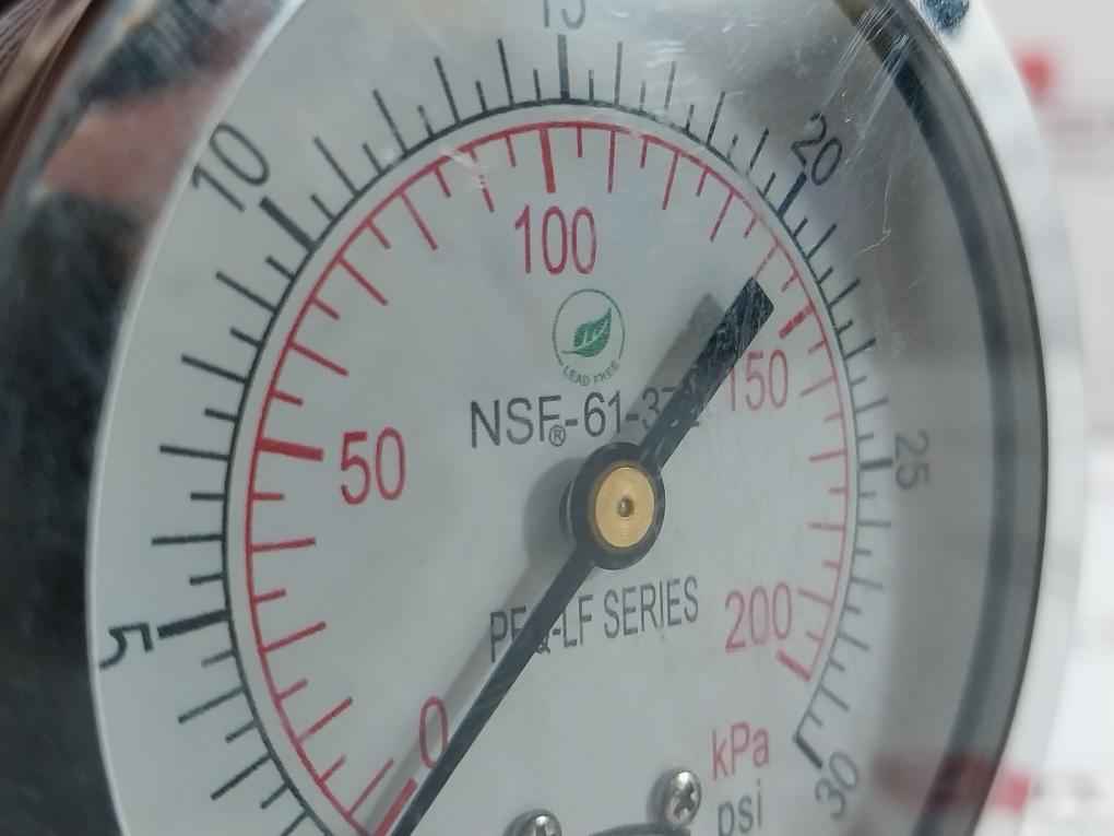 Winters Nsf-61-372 Dual Pressure Gauge 0-200 Kpa 0-30 Psi