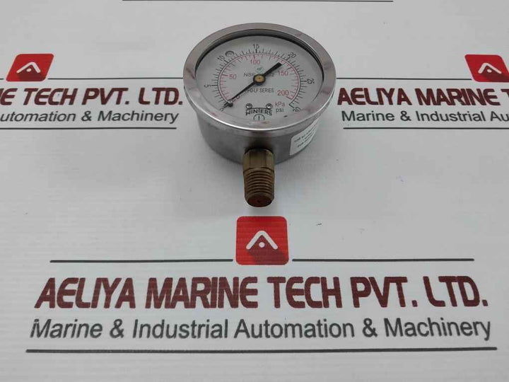 Winters Nsf-61-372 Dual Pressure Gauge 0-200 Kpa 0-30 Psi