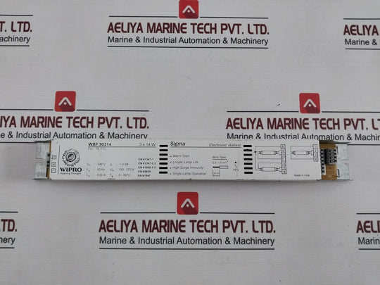 Wipro Wbf 90314 Electronic Ballast 3 X 14 W 150-270V 50Hz 0.22A