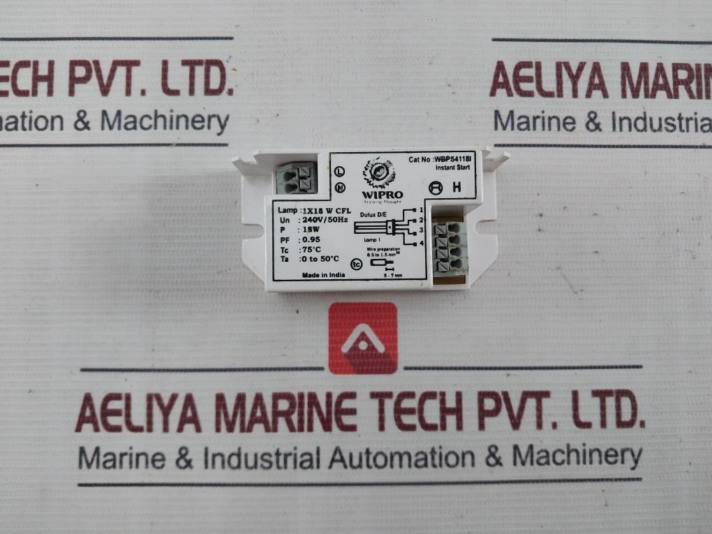 Wipro Wbp54118I Instant Start Electronic Ballast