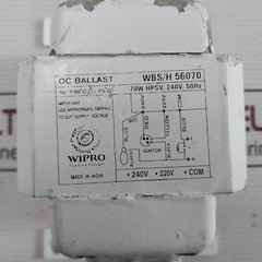 Wipro Wbs/H 56070 Open Construction Ballast