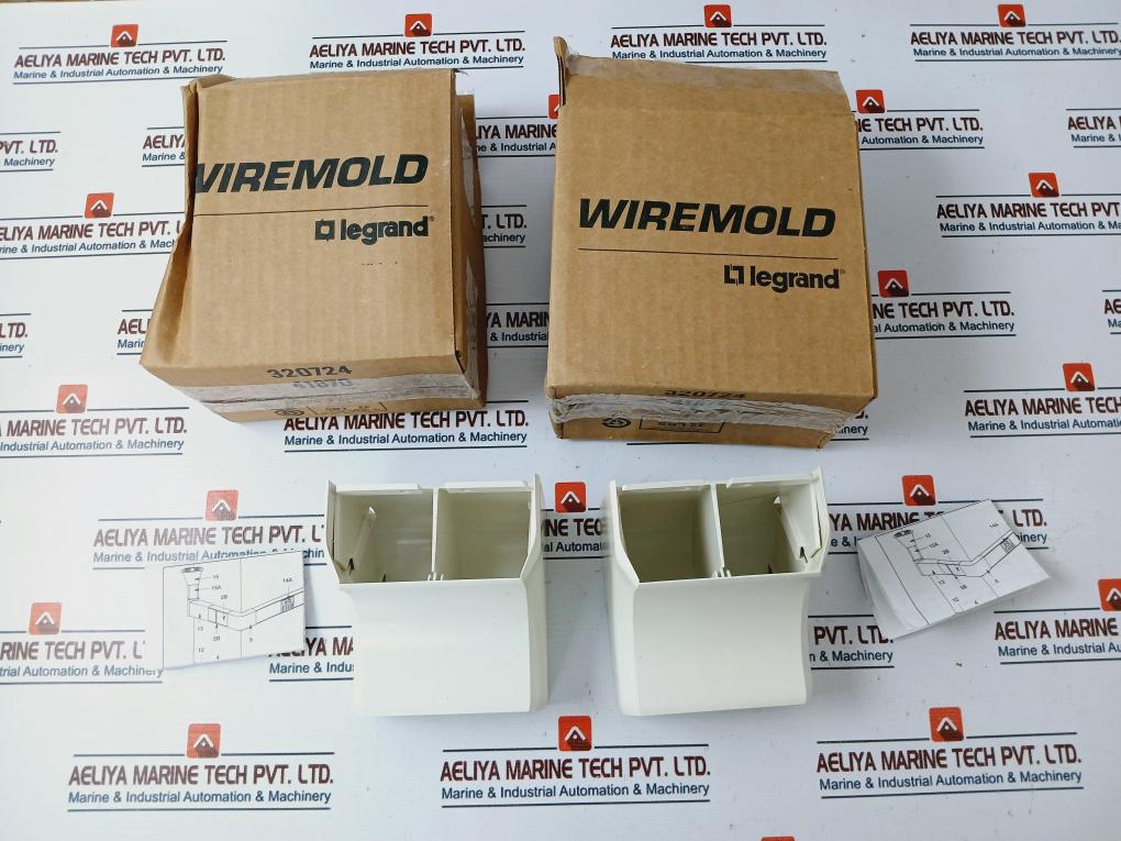 Wiremold 40n2f17wh CableSmart 40N2-Series Radiused Internal Elbow Fitting