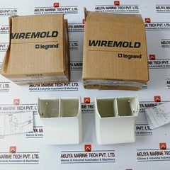 Wiremold 40n2f17wh CableSmart 40N2-Series Radiused Internal Elbow Fitting
