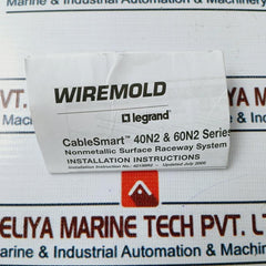 Wiremold 40n2f17wh CableSmart 40N2-Series Radiused Internal Elbow Fitting