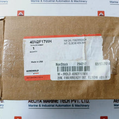 Wiremold 40n2f17wh CableSmart 40N2-Series Radiused Internal Elbow Fitting