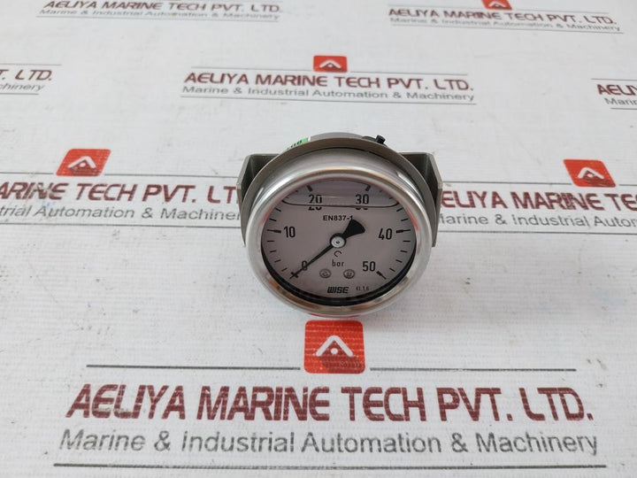 Wise En837-1 Pressure Gauge 0-50 Bar Kl.1,6 1012015108