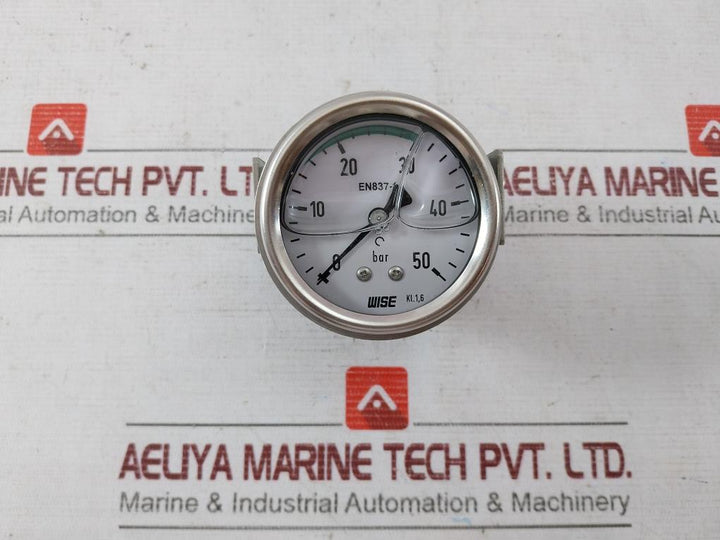 Wise En837-1 Pressure Gauge 0-50 Bar Kl.1,6 1012015108