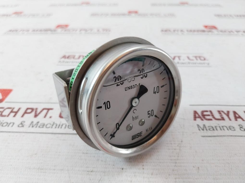 Wise En837-1 Pressure Gauge 0-50 Bar Kl.1,6 1012015108