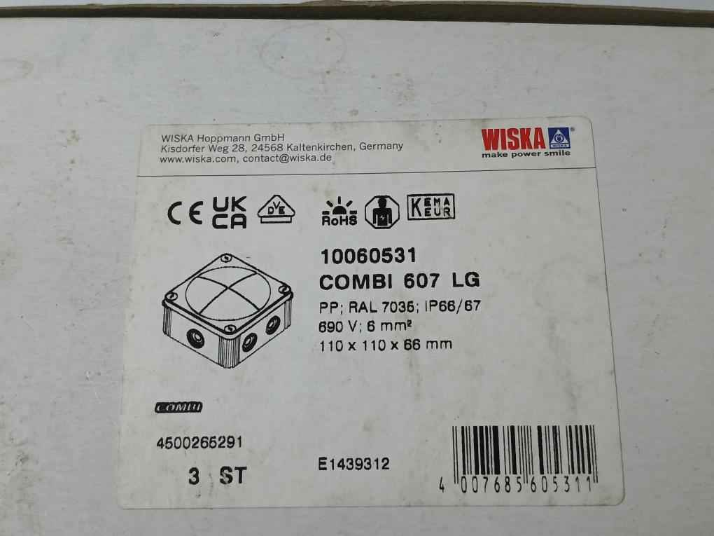 Wiska 10060531 Junction Box 110X110X66Mm 690V-ip66/67