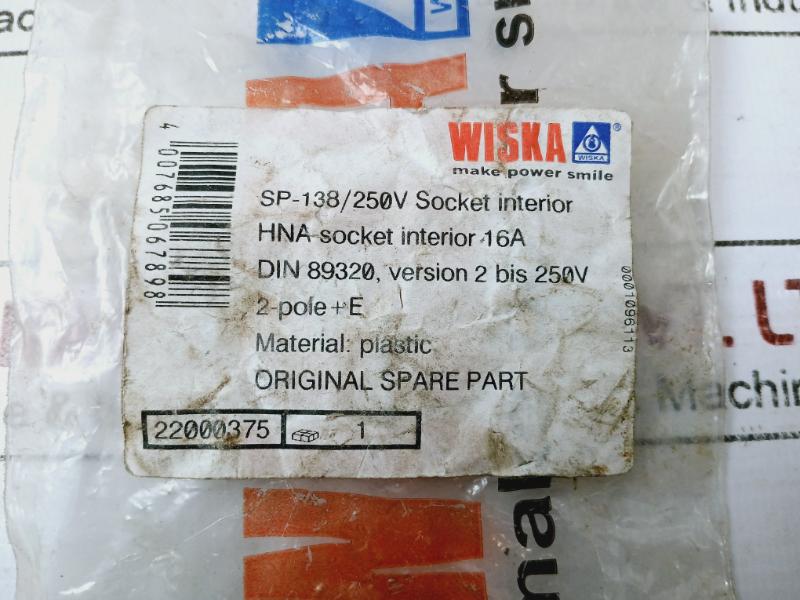 Wiska Sp-138/250V Socket Interior Din 89320 4007685067898