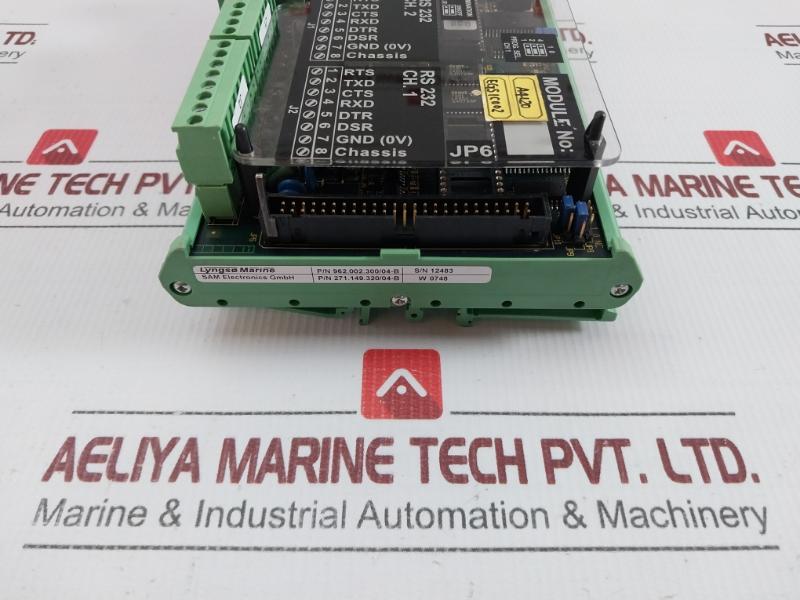 With Used Condition Dual Serial Interface Module Lyngso Marine 962.002.300/04-b