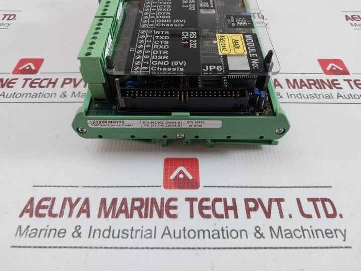 With Used Condition Dual Serial Interface Module Lyngso Marine 962.002.300/04-b